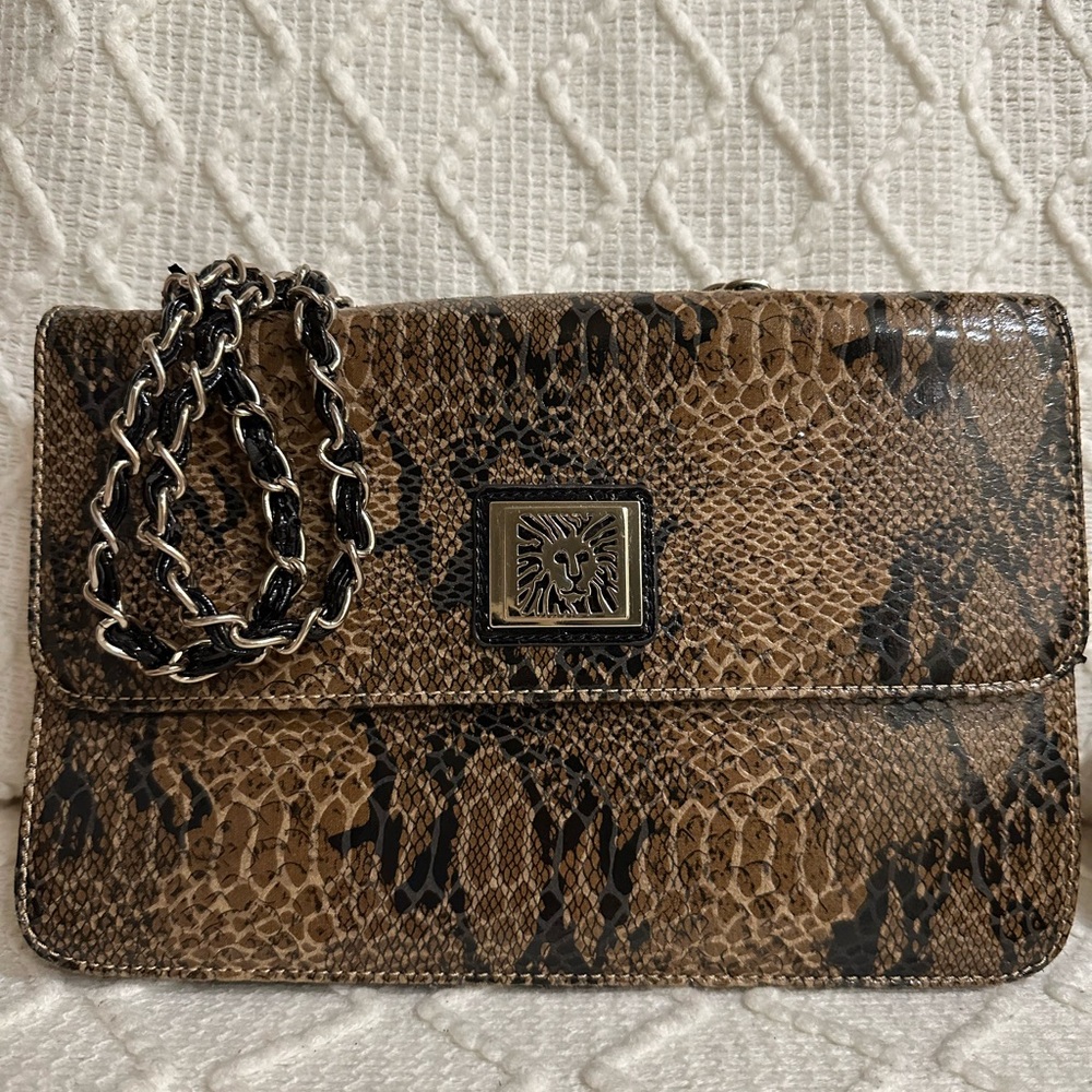 FREE Anne Klein Snakeskin Shoulder Bag
